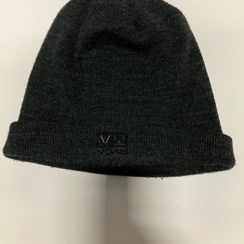 RVCA Black Knit Beanie